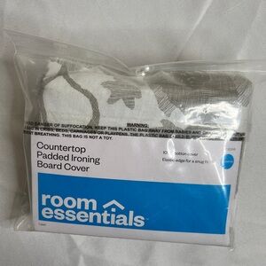 Room Essentials Countertop Ironing Board Cover in White and Gray